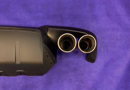 Диффузор BMW F10 M5 стиль и насадки хром