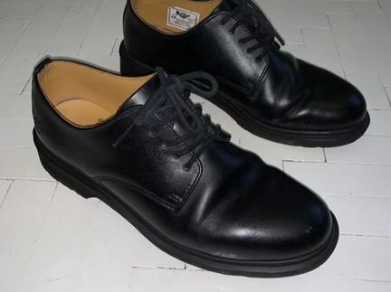 Dr. Martens 1461 чёрные кожаные ботинки дерби