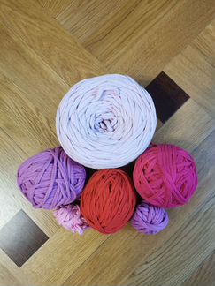 Пряжа трикотажная набор 4