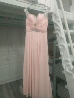 Платье вечернее нежно-розовое новое 46-48