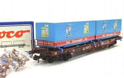 Roco Крутая Металлическая Платформа с контейнерами