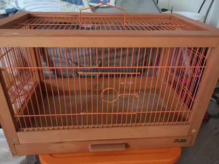 Клетка для Птиц, средняя, деревянная, 56*30*35см