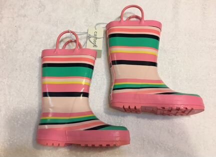 Сапоги резиновые carters полоски 25 новые