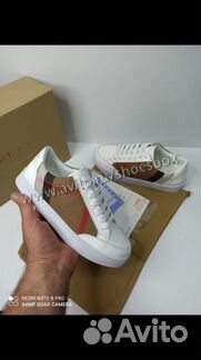 Кеды burberry белые