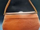 Винтажная кожаная сумочка, размер 23 см14 см