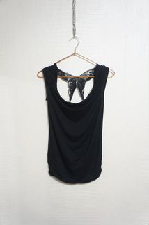 Топ чёрный, Франция, размер S