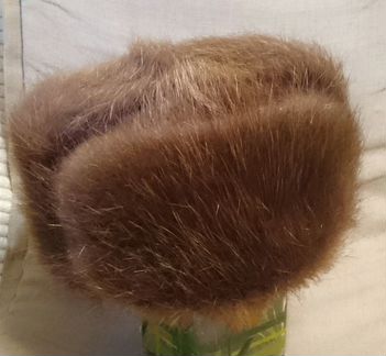 Мужская шапка из меха бобра