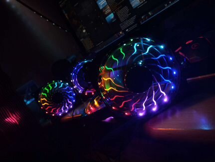 Корпусные RGB вентиляторы для пк, 120мм, новые