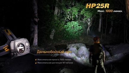 Налобный фонарь Fenix HP25R Cree XM-L2 U2