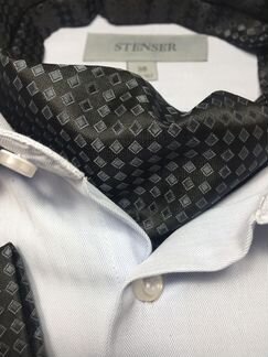 Новый мужской шейный платок и паше серого цвета