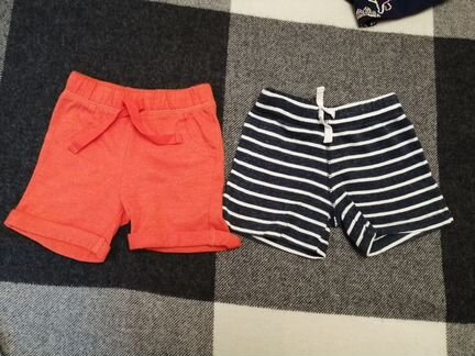 Летние шорты из хлопка для мальчика 9-12 месяцев