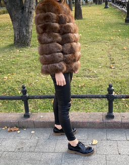 Шуба трансформер из песца