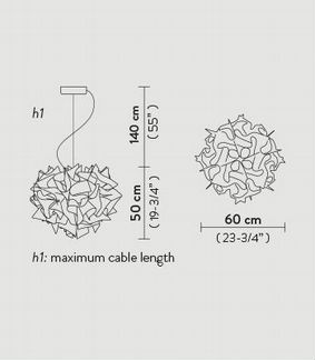 Люстра Slamp Veli Opal на 4 лампы