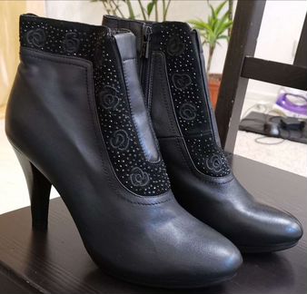 Ботинки демисезонные, кожаные