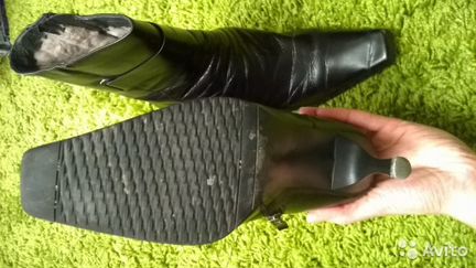 Зимние полусапоги нат. кожа р.39