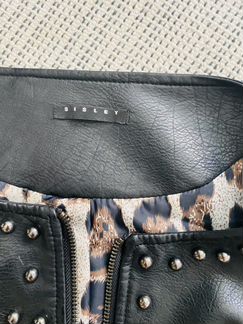 Кожаная куртка Sisley