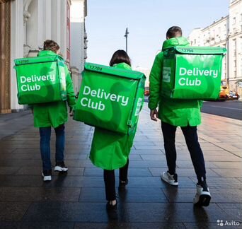 Мос, Курьер Delivery Club работа по доставка еды
