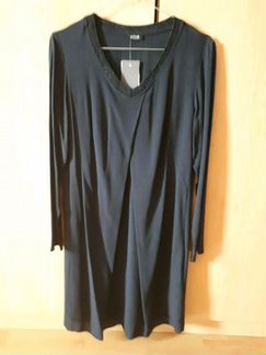 Платье синее, р. 42-44, новое, вискоза