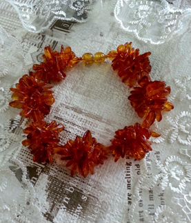 Браслет из Янтаря - Ежики