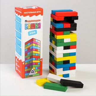 Дженга, падающая башня, 54 бруска