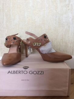 Итальянские новые туфли босоножки Alberto gozzi 36
