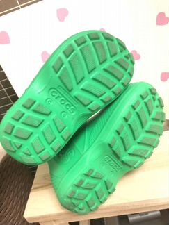 Зеленые Резиновые сапоги crocs, C8