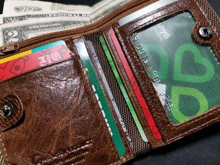 Портмоне из кожи унисекс