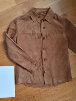 Новая Замшевая рубашка - куртка из натуральной кож