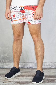 Брендовые шорты - White / Red