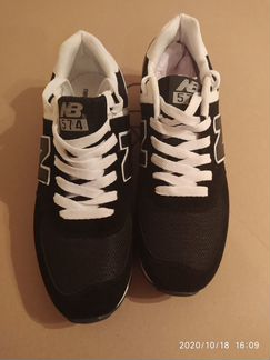 Кроссовки New Balance NB 574 муж черные новые р.43
