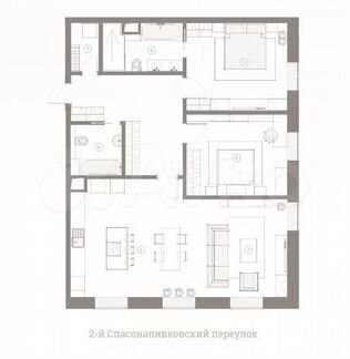 2-к апартаменты, 105 м², 6/7 эт.