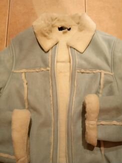 Дубленка на молнии размер 46-48