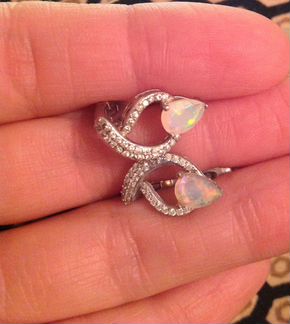 Серьги кулон