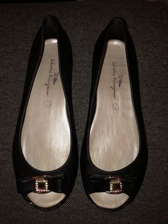 Балетки резиновые Salvatore Ferragamo 36р-р ориги