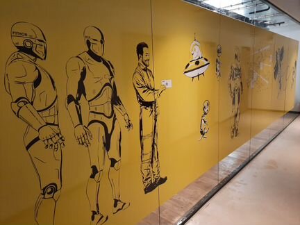 Оклейка витрин. Монтаж пленки. Монтаж самоклейки