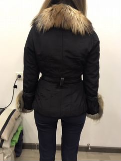 Куртка с мехом енота