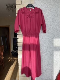 Платье manoush Xs - s, розовое, миди