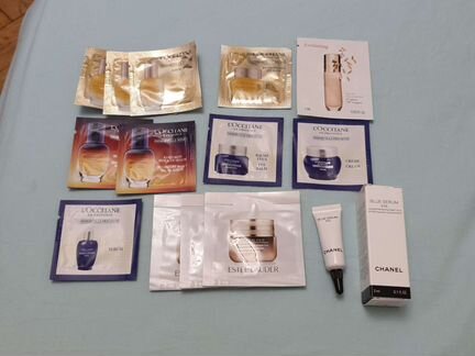 Пробники крема Loccitane, Estee Lauder