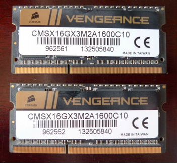 Оперативная память Corsair Vengeance DDR3 2x8GB