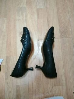 Туфли кожа на полную ногу