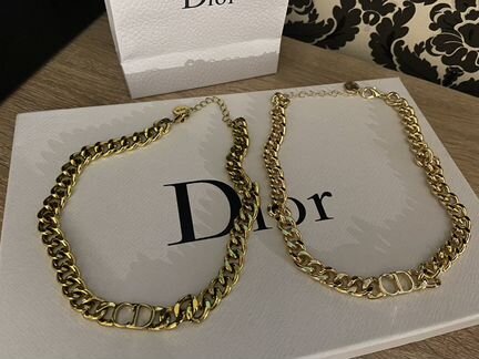 Чокер цепочка колье Dior