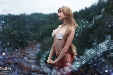 Косплей русалки из аниме seto no hanayome