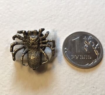 Значок, брошь, Паук Тарантул