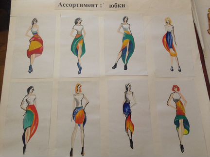 Фэшн иллюстрации, эскизы,вузовские работы