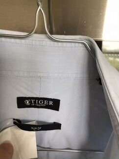 Сорочка tiger sweden slim fit 43 голубая