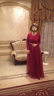 Платье вечернее из фатина